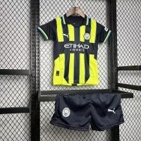 24-25 Manchester City Away Kids Kit  Jersey+Shorts - view 1