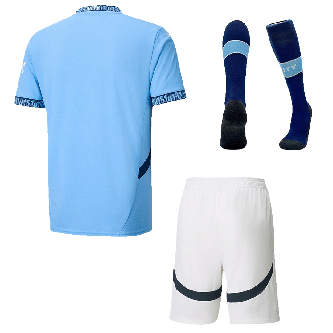 24-25 Manchester City Home Whole Kit Jersey+Shorts+Socks - view 3