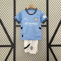24-25 Manchester City Home Kids Kit  Jersey+Shorts - view 1