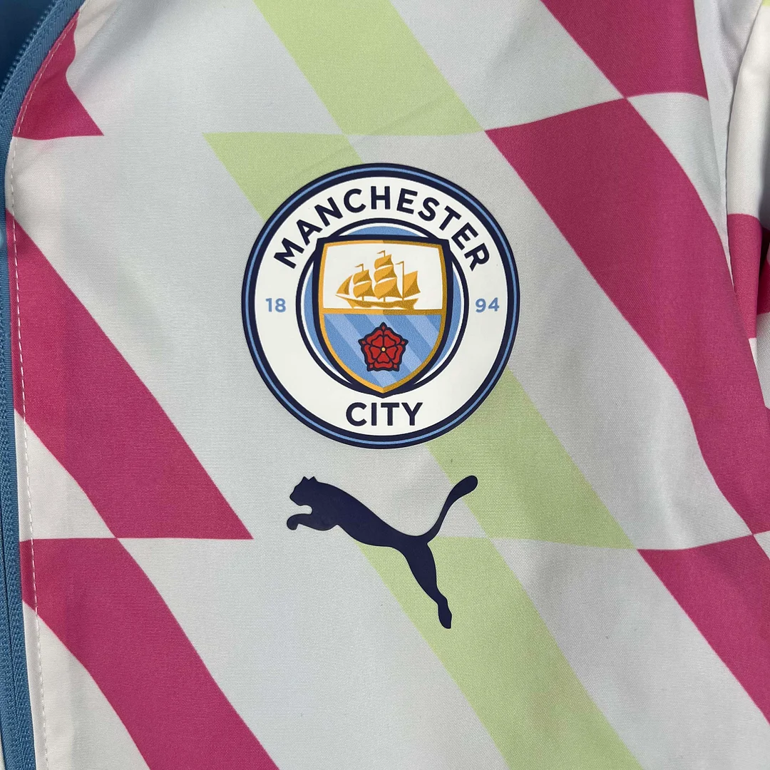 2023/2024 Manchester City Reversible Windbreaker Blue Soccer Jersey 1:1 Thai Quality - view 16