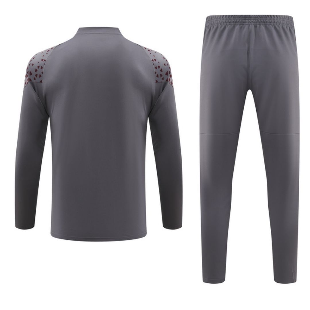 Manchester City Zipper Sweatshirt Kit(Top+Pants) Gray 2023/24 - view 3
