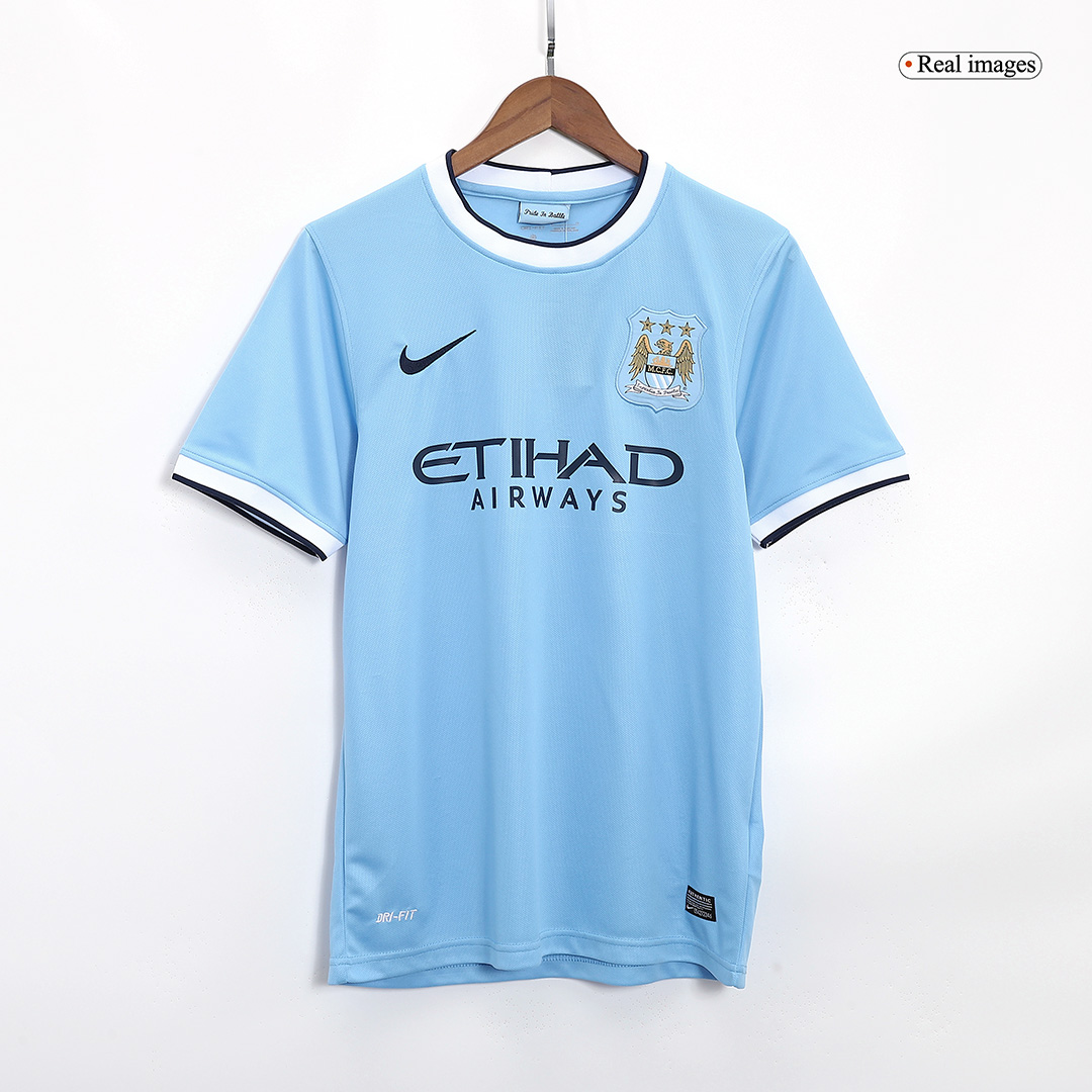 2013-2014 Manchester City Home Retro Jersey - view 4