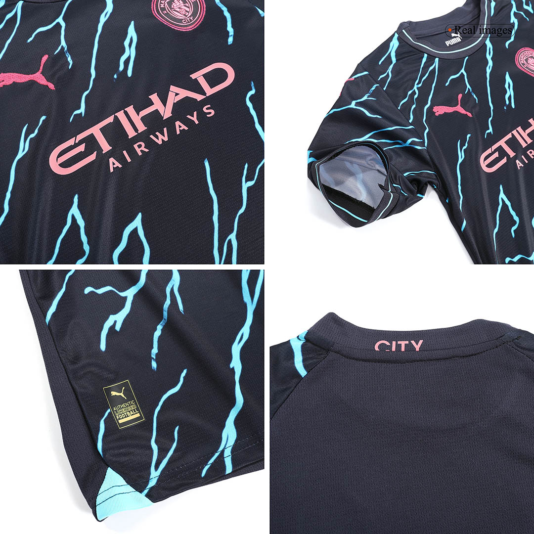 23-24 Manchester City Third Away Kids Kit Jersey+Shorts - view 12