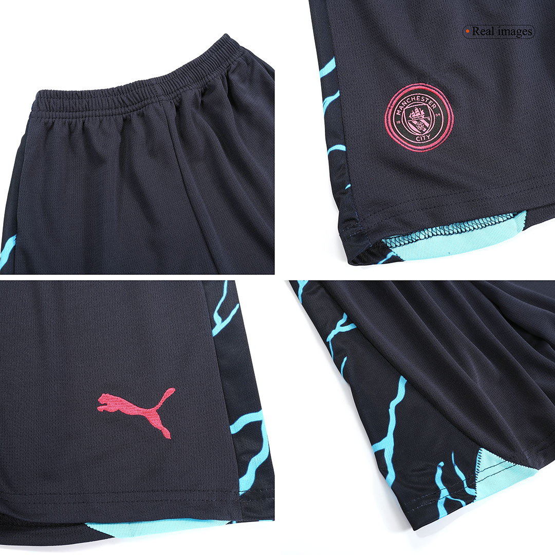 23-24 Manchester City Third Away Kids Kit Jersey+Shorts - view 13