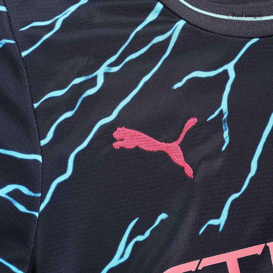 23-24 Manchester City Third Away Kids Kit Jersey+Shorts - view 6