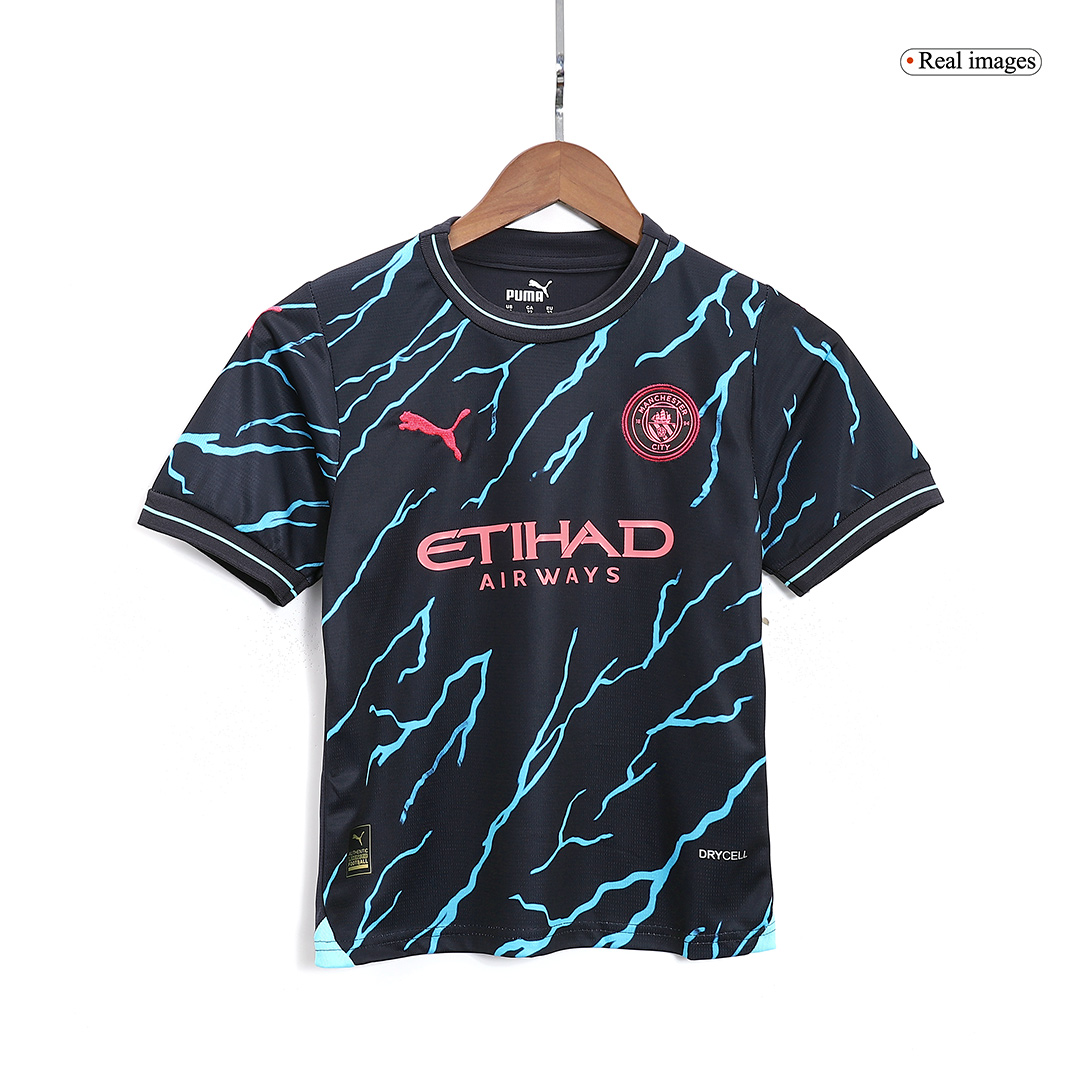 23-24 Manchester City Third Away Kids Kit Jersey+Shorts - view 7