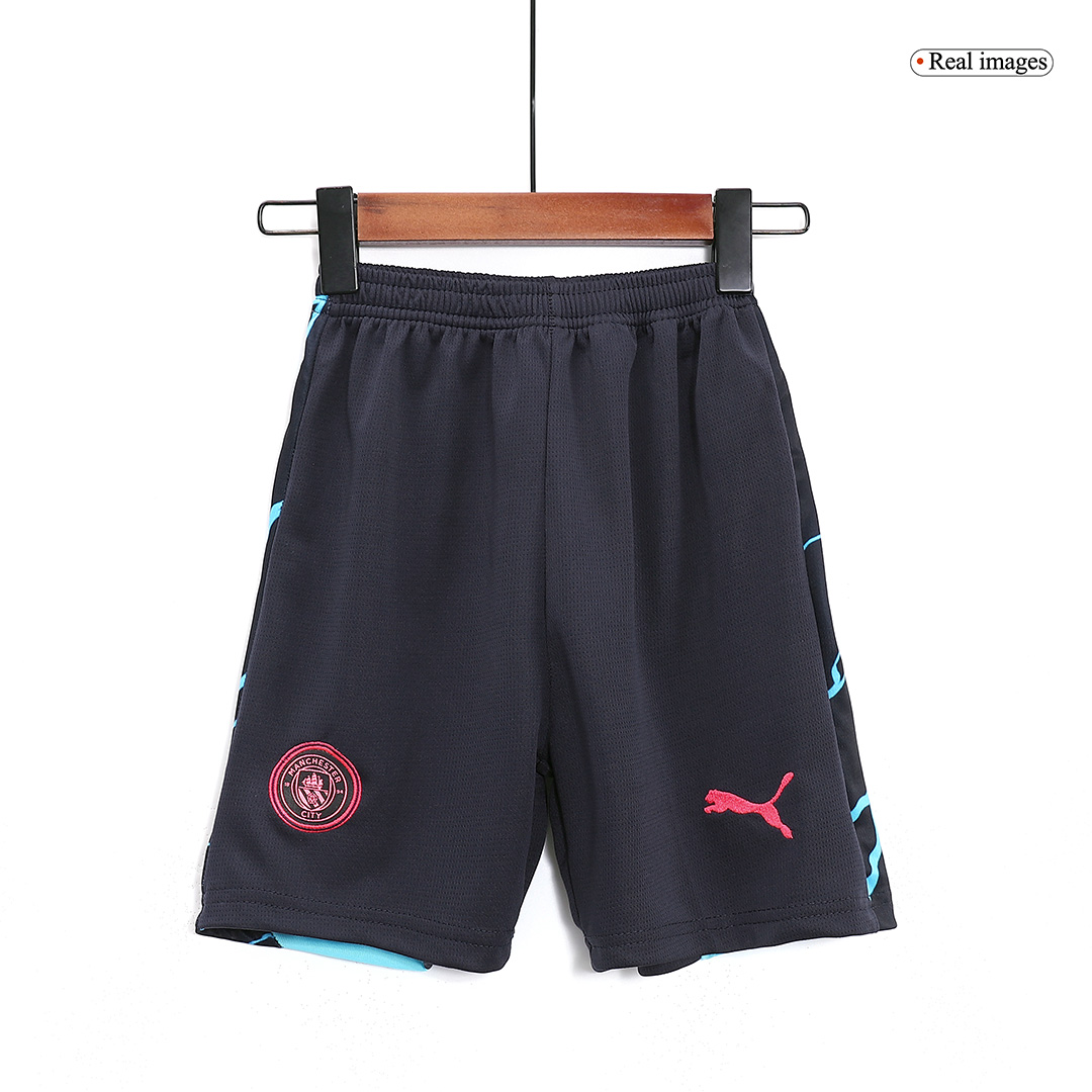 23-24 Manchester City Third Away Kids Kit Jersey+Shorts - view 10