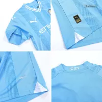 23-24 Manchester City Home Kids Kit Jersey+Shorts - view 4