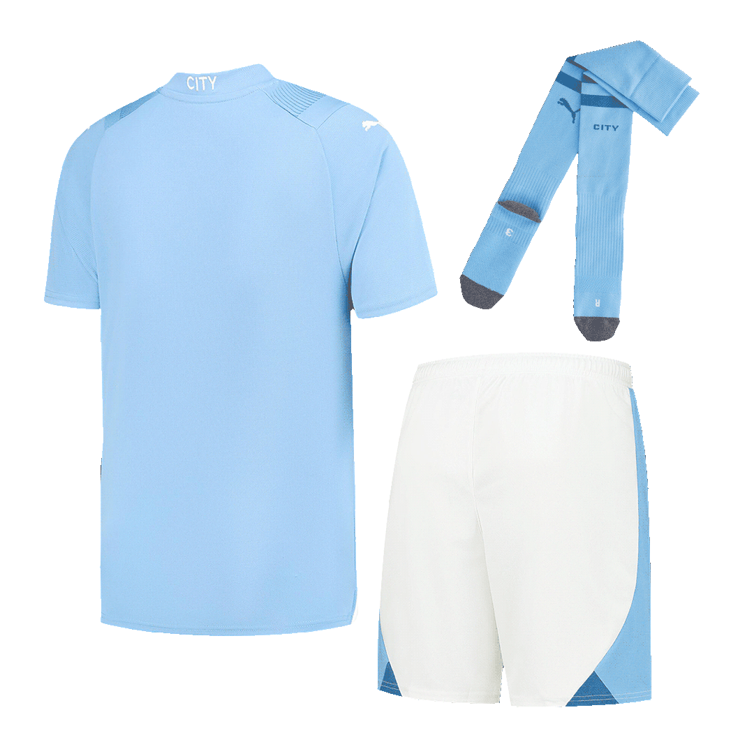 23-24 Manchester City Home Whole Kit Jersey+Shorts+Socks - view 3
