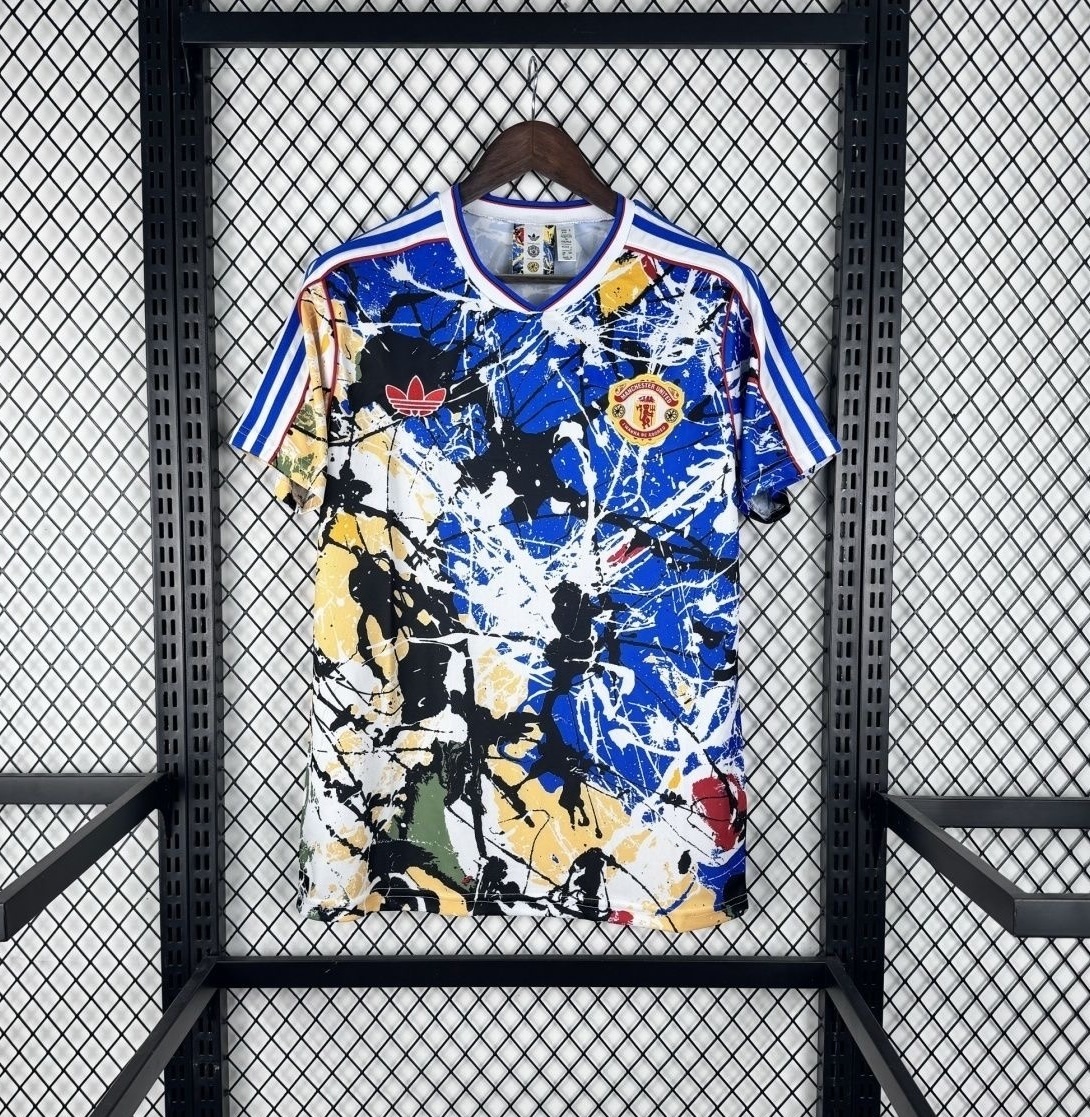 25-26 Manchester United Stone Roses Special Soccer Jersey - view 6