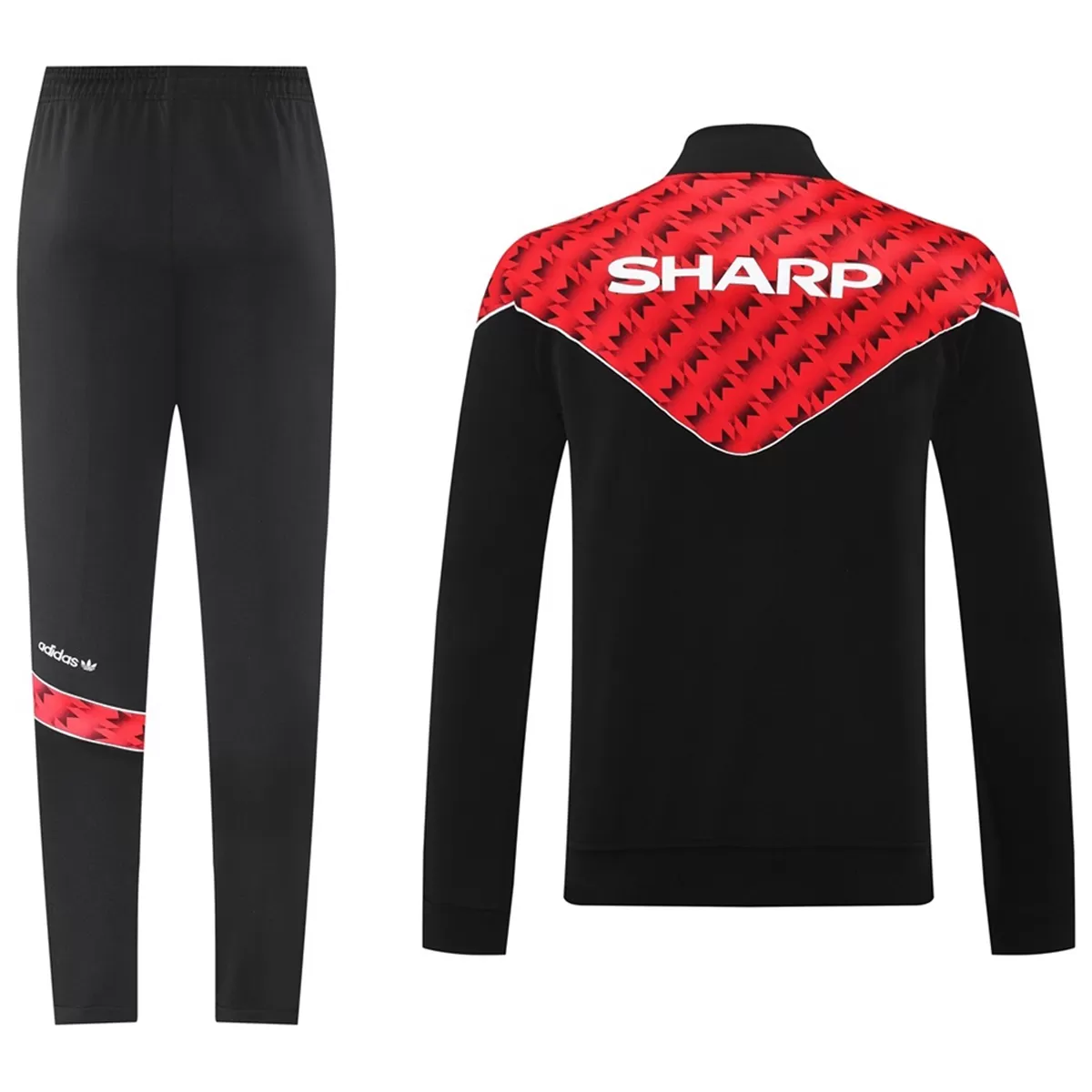 2025-26 Manchester United Training Tracksuit Kit (Jacket+Pants) 05 Red&Black - view 3