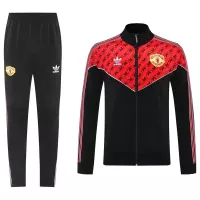 2025-26 Manchester United Training Tracksuit Kit (Jacket+Pants) 05 Red&Black - view 1