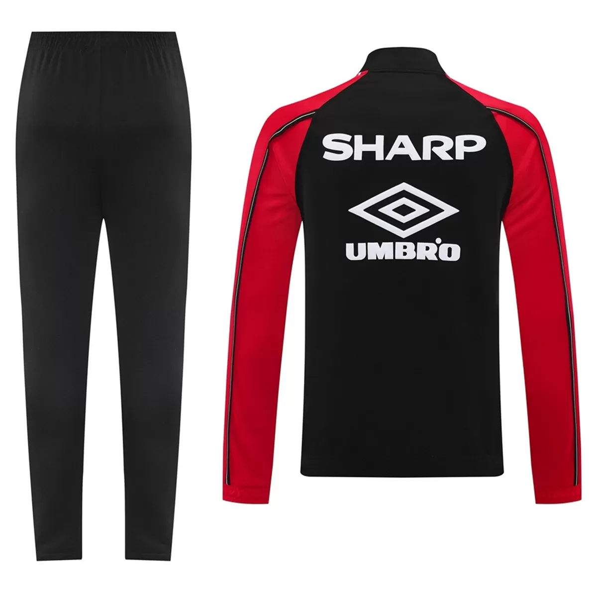 2025-26 Manchester United Training Tracksuit Kit (Jacket+Pants) 02 Black - view 3
