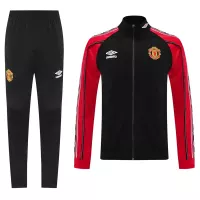 2025-26 Manchester United Training Tracksuit Kit (Jacket+Pants) 02 Black - view 1