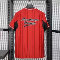 25-26 Manchester United Red Baseball Soccer Jersey - view 3
