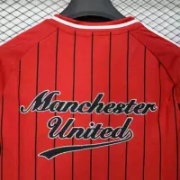 25-26 Manchester United Red Baseball Soccer Jersey - view 6
