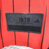 25-26 Manchester United Red Baseball Soccer Jersey - view 9