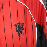 25-26 Manchester United Red Baseball Soccer Jersey - view 11