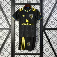 25-26 Manchester United Third Away Soccer Kids Kit Jersey+Shorts - view 1