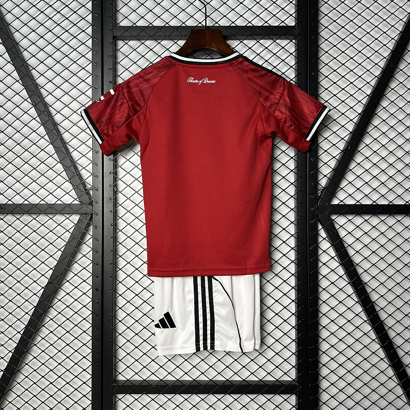 25-26 Manchester United Home Soccer Kids Kit Jersey+Shorts - view 3