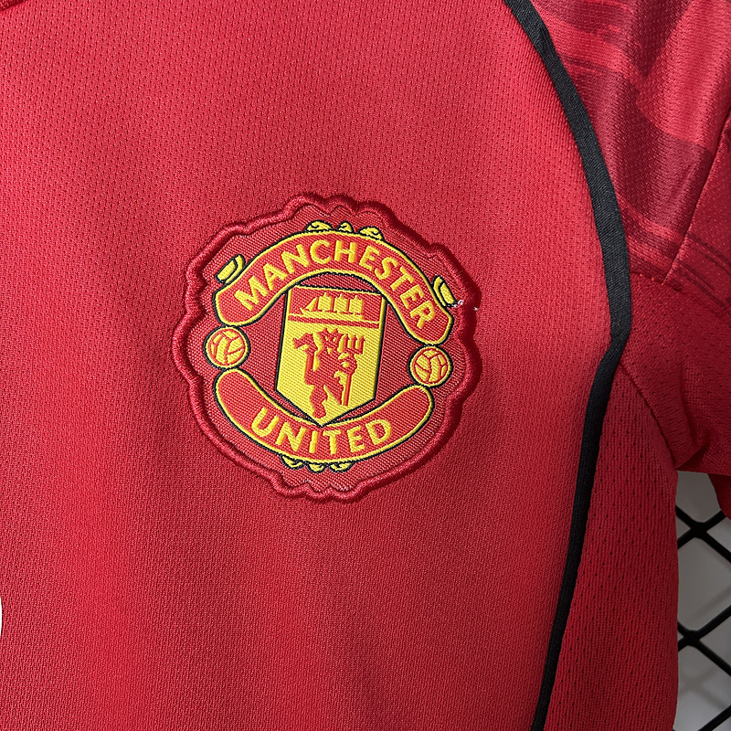 25-26 Manchester United Home Soccer Kids Kit Jersey+Shorts - view 5
