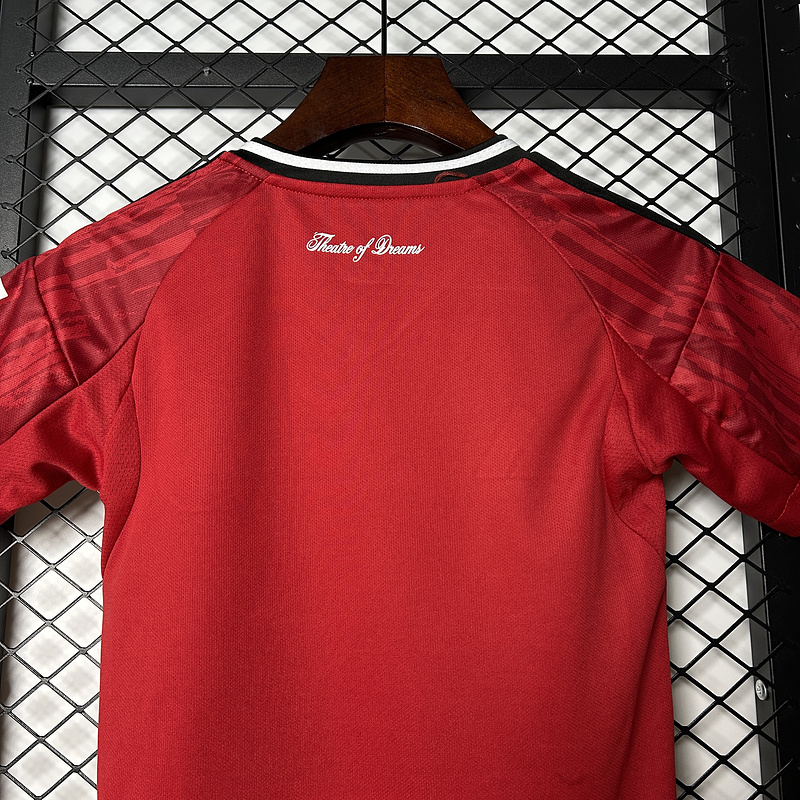 25-26 Manchester United Home Soccer Kids Kit Jersey+Shorts - view 8