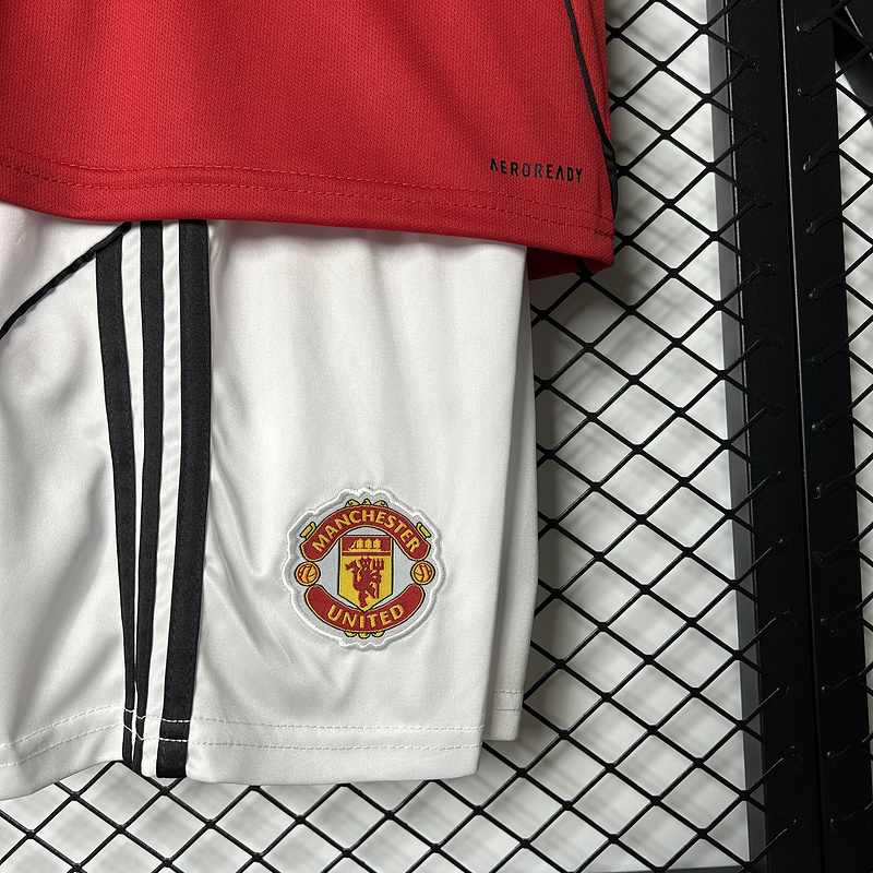 25-26 Manchester United Home Soccer Kids Kit Jersey+Shorts - view 10