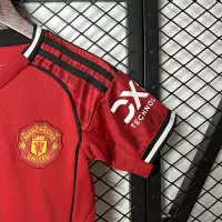 25-26 Manchester United Home Soccer Kids Kit Jersey+Shorts - view 6
