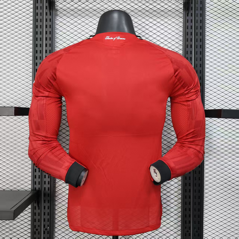 25-26 Manchester United Home Soccer Jersey Long Sleeve - view 3