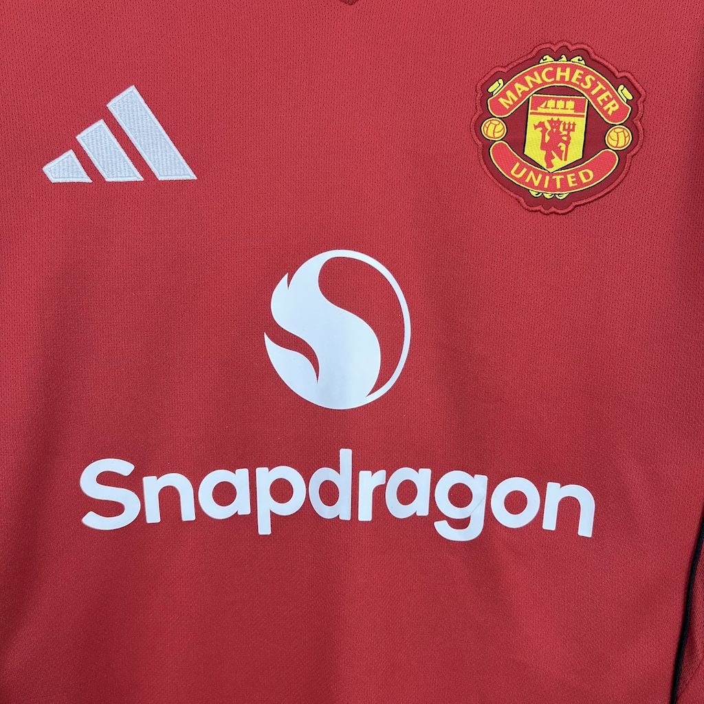 25-26 Manchester United Home Soccer Jersey - view 6