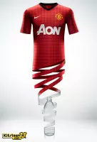 12-13 Manchester United Home Retro Jersey Player Edtion - view 21