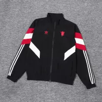 2024-2025 Manchester United Retro Jersey Windbreaker Top+Pants Grey - view 28