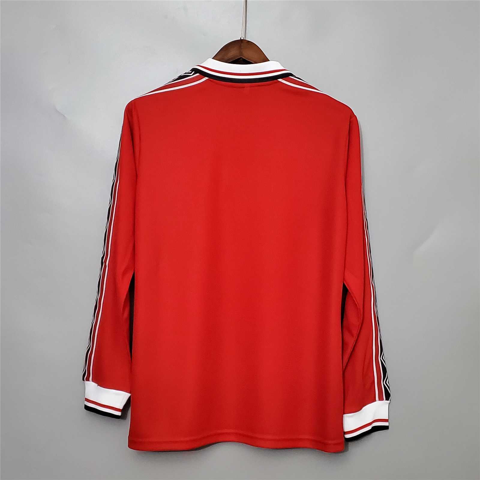 1998-1999 Manchester United Home Retro Jersey Long Sleeve - view 3