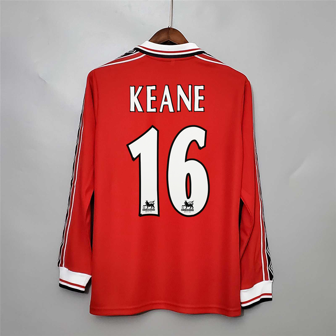 1998-1999 Manchester United Home Retro Jersey Long Sleeve - view 14