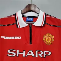 1998-1999 Manchester United Home Retro Jersey Long Sleeve - view 10