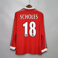 1998-1999 Manchester United Home Retro Jersey Long Sleeve - view 11
