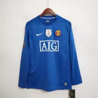 08-09 Manchester United Home Retro Jersey Long Sleeve - view 15
