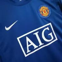 08-09 Manchester United Home Retro Jersey Long Sleeve - view 10