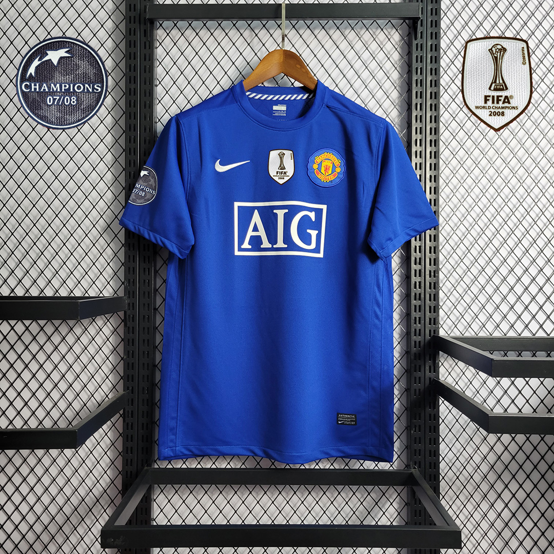 08-09 Manchester United Home Retro Jersey - view 9