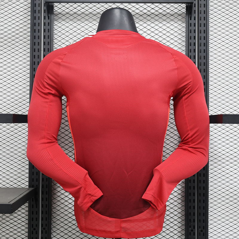 24-25 Manchester United Home Long Sleeve Player Version - view 3