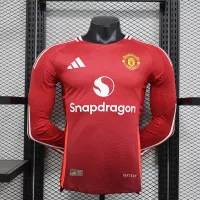 24-25 Manchester United Home Long Sleeve Player Version - view 1