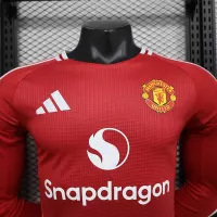 24-25 Manchester United Home Long Sleeve Player Version - view 11