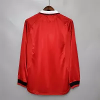 1999-2000 Manchester United Home Retro Jersey Long Sleeve - view 3