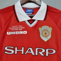 1999-2000 Manchester United Home Retro Jersey Long Sleeve - view 4