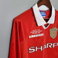 1999-2000 Manchester United Home Retro Jersey Long Sleeve - view 6