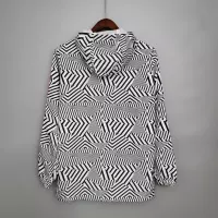 2021/2022 Manchester United Jersey Windbreaker Black-White Stripes - view 8