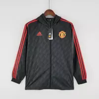2022/2023 Manchester United Windbreaker Black Red Edge - view 4