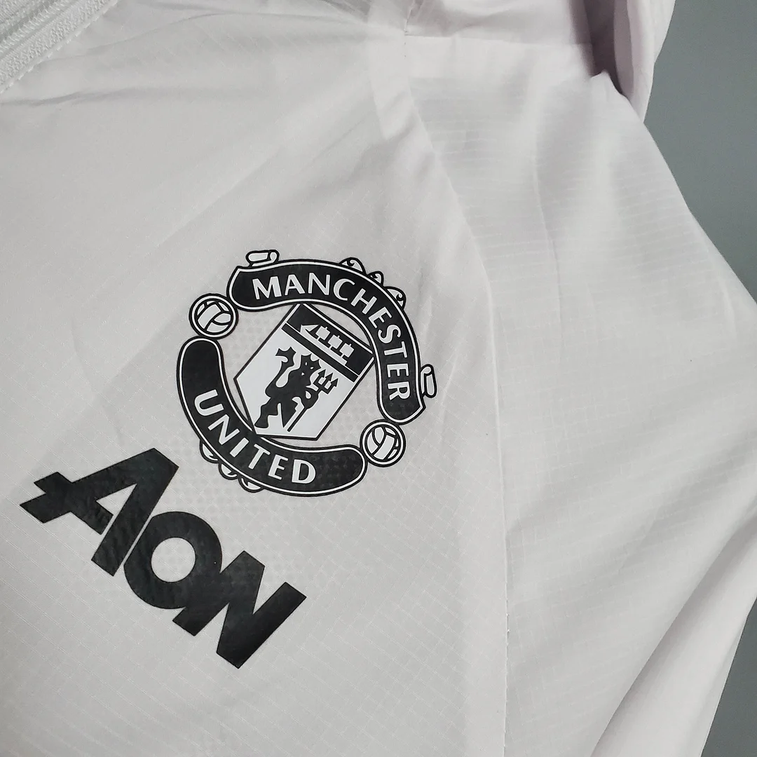 2021 Manchester United Jersey Windbreaker White(Black-Red Edge) - view 10