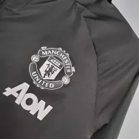 2021 Manchester United Jersey Windbreaker Black(White-Red Edge) - view 9