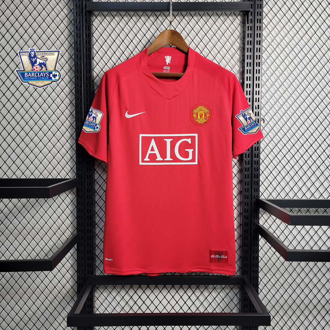 07-08 Manchester United Ronaldo#7 Home Retro Jersey - view 3